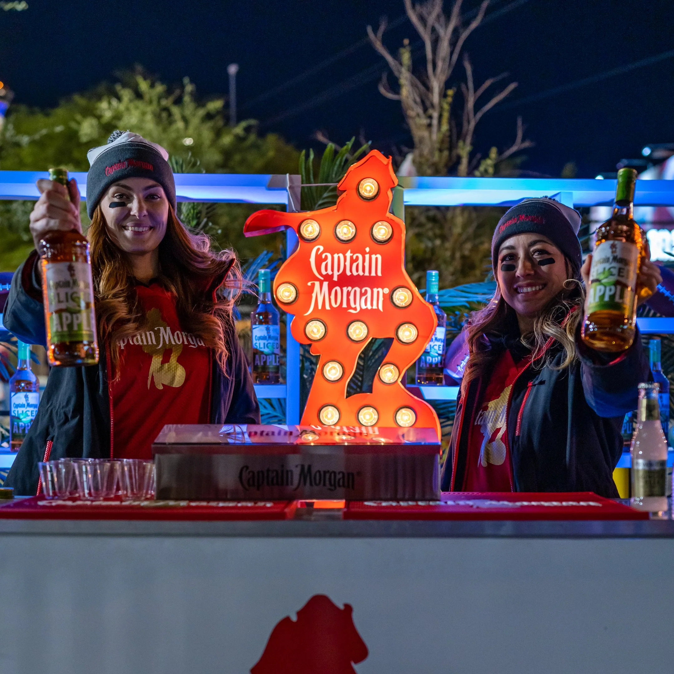 Performers entertaining the crowd