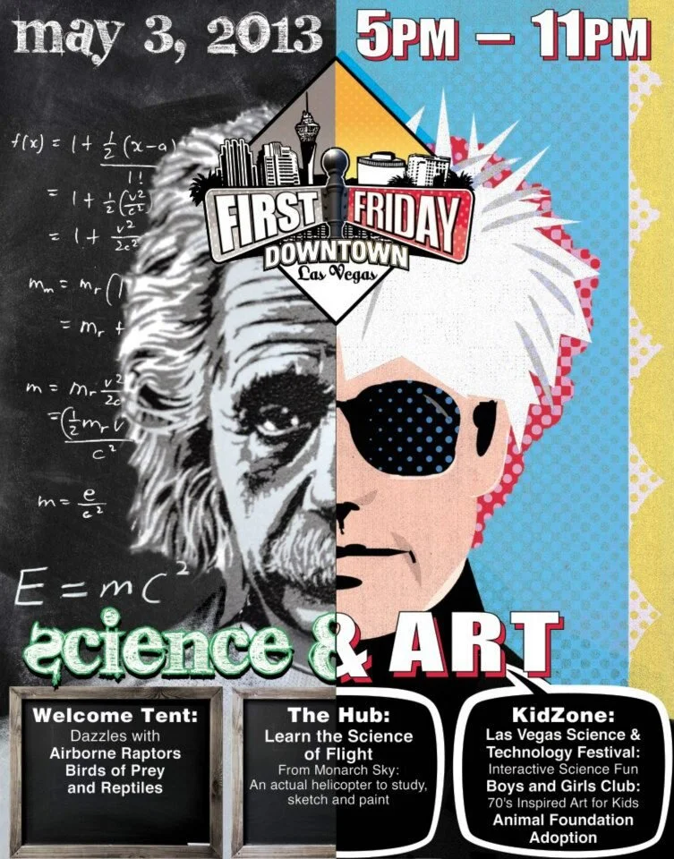 First Friday poster — Art Walk, May 2013