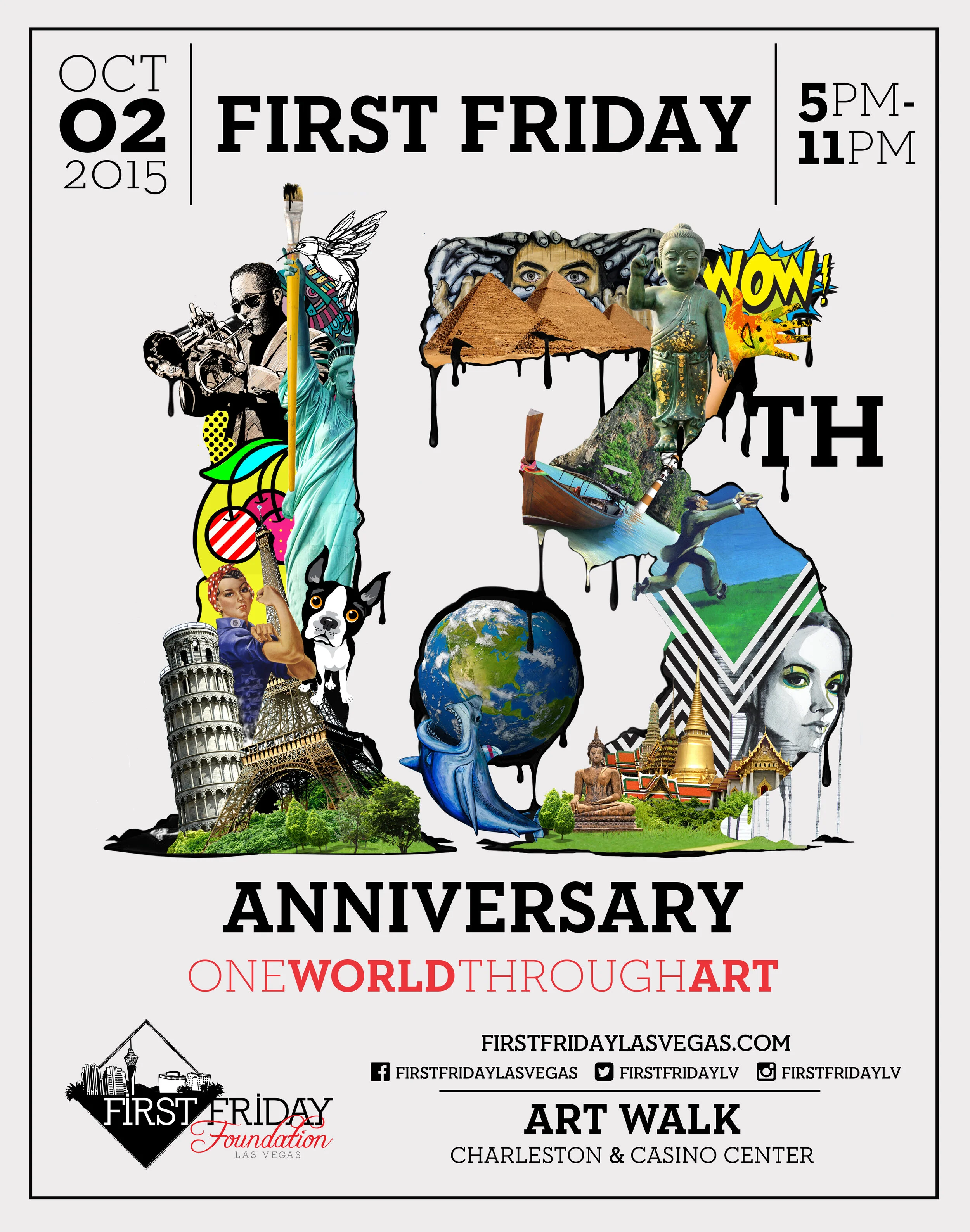 First Friday poster — October 2015
